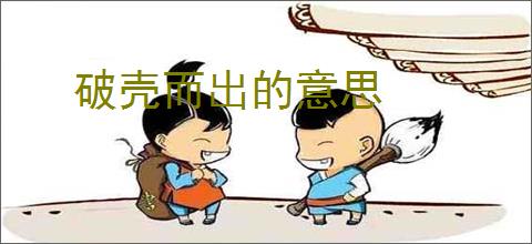 破壳而出的意思