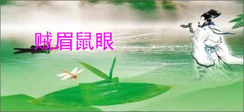 贼眉鼠眼