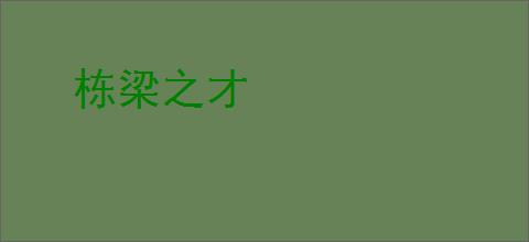 栋梁之才