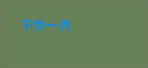不赞一词