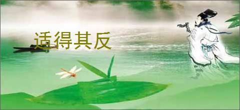 适得其反